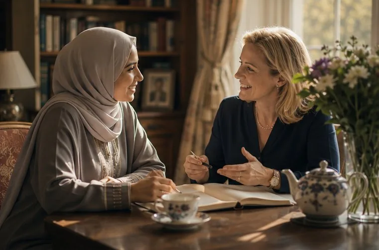 Private English coaching in an English home