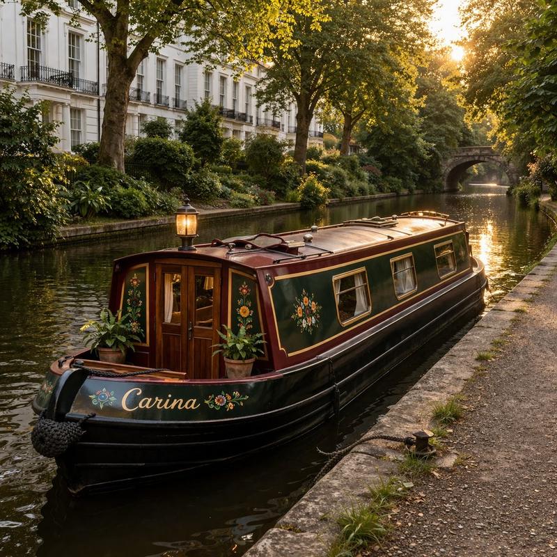 Private Canal Cruise — narrowboat on English canal